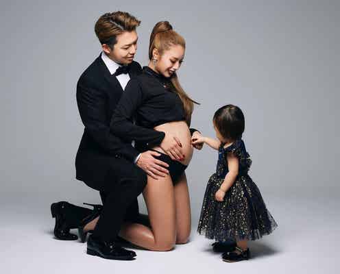 「nuts」モデル・ぴと、第2子妊娠発表 夫・長女とのマタニティフォトも公開