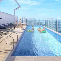 「ホテル・アンドルームス那覇ポート」2022年開業、ルーフトッププール&水着で入るサウナ付き