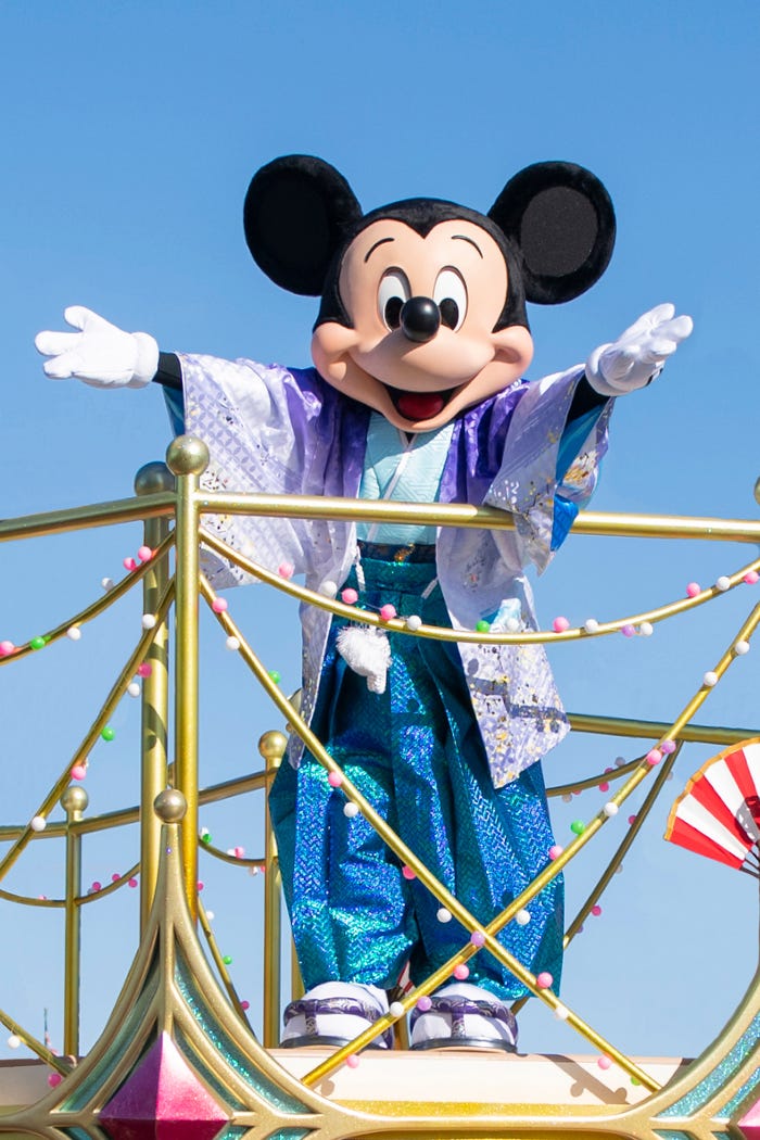東京ディズニーランドに登場する和服姿のミニーマウス(イメージ)(C)Disney