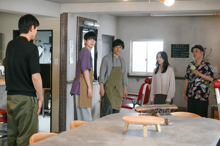 中島歩、高橋文哉、松山ケンイチ、臼田あさ美、リリー・フランキー「Tシャツが乾くまで」第8話(C)TBS