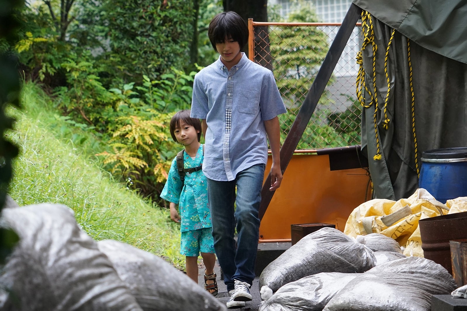 田中レイ、荒木飛羽／「あなたの番です」第14話より（C）日本テレビ