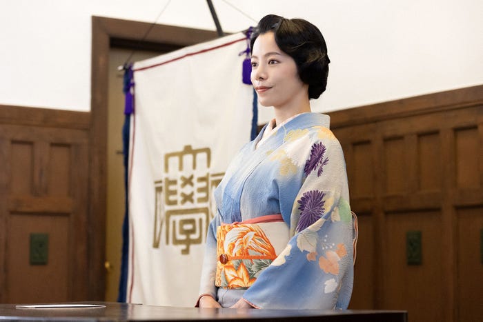 桜井ユキ「虎に翼」第6話より(C)NHK