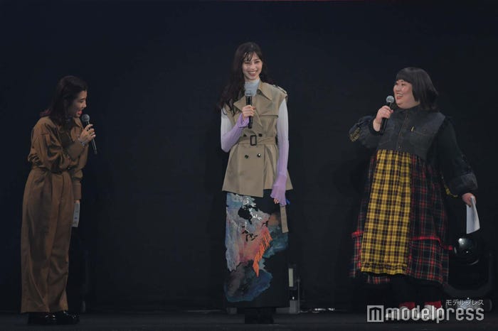 福田麻貴(3時のヒロイン)、中条あやみ、かなで(3時のヒロイン) (C)モデルプレス