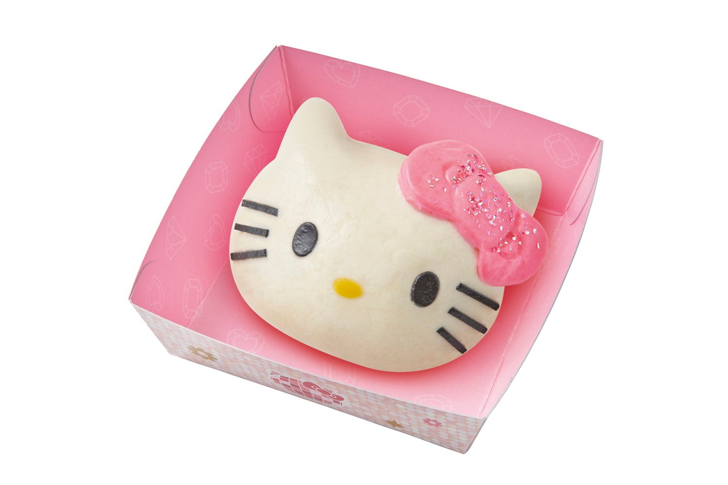 キラキラリボンのハローキティまん ～チーズ＆ポーク～／画像提供：ユニバーサル・スタジオ・ジャパン