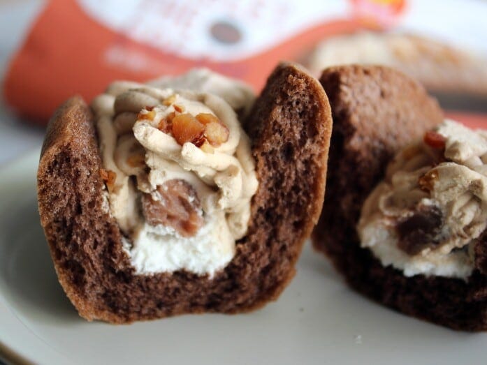 ホイップクリームのミルク感やなめらかな口どけが、濃厚なマロンの味を引き立てています