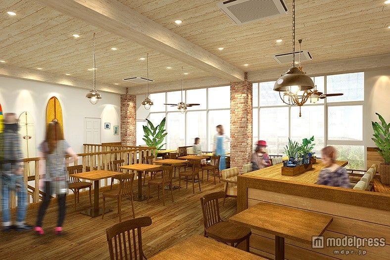 光溢れる空間でブレックファストメニューを中心とした様々なメニューを味わえる（イメージ）