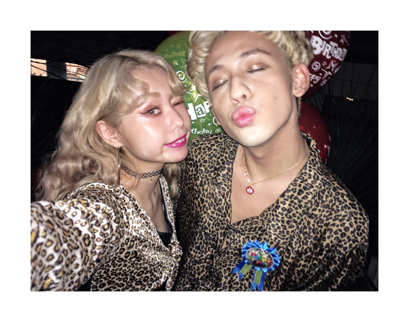 りゅうちぇる誕生日会での2ショット／りゅうちぇる公式ブログ（LINE）より