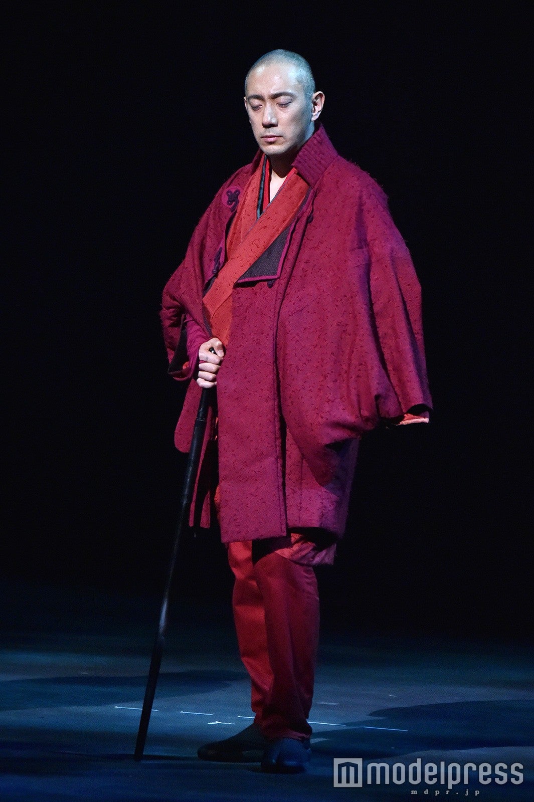 市川海老蔵／「座頭市」公開舞台稽古より （C）モデルプレス