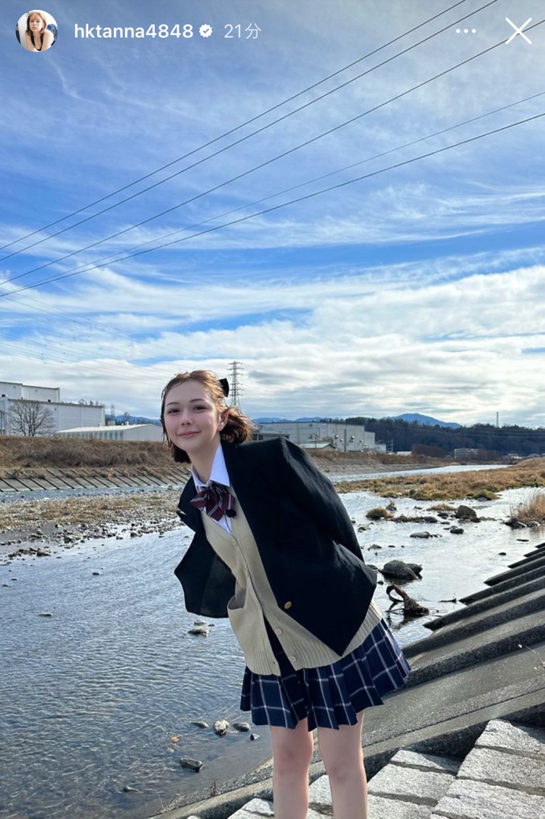 村重杏奈Instagramストーリーズより