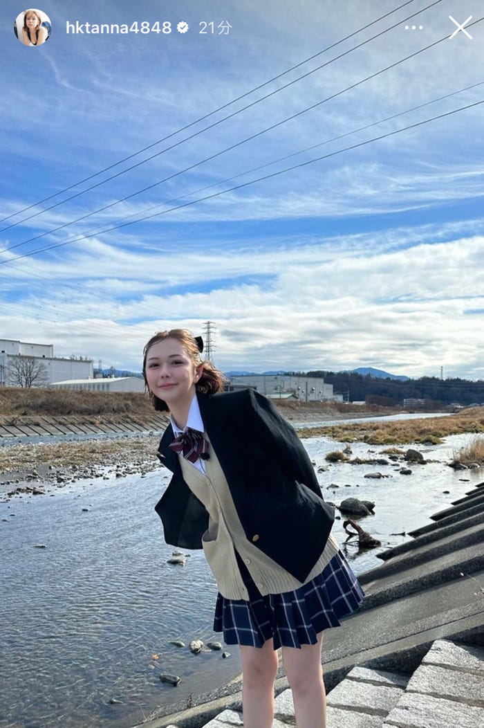 村重杏奈Instagramストーリーズより