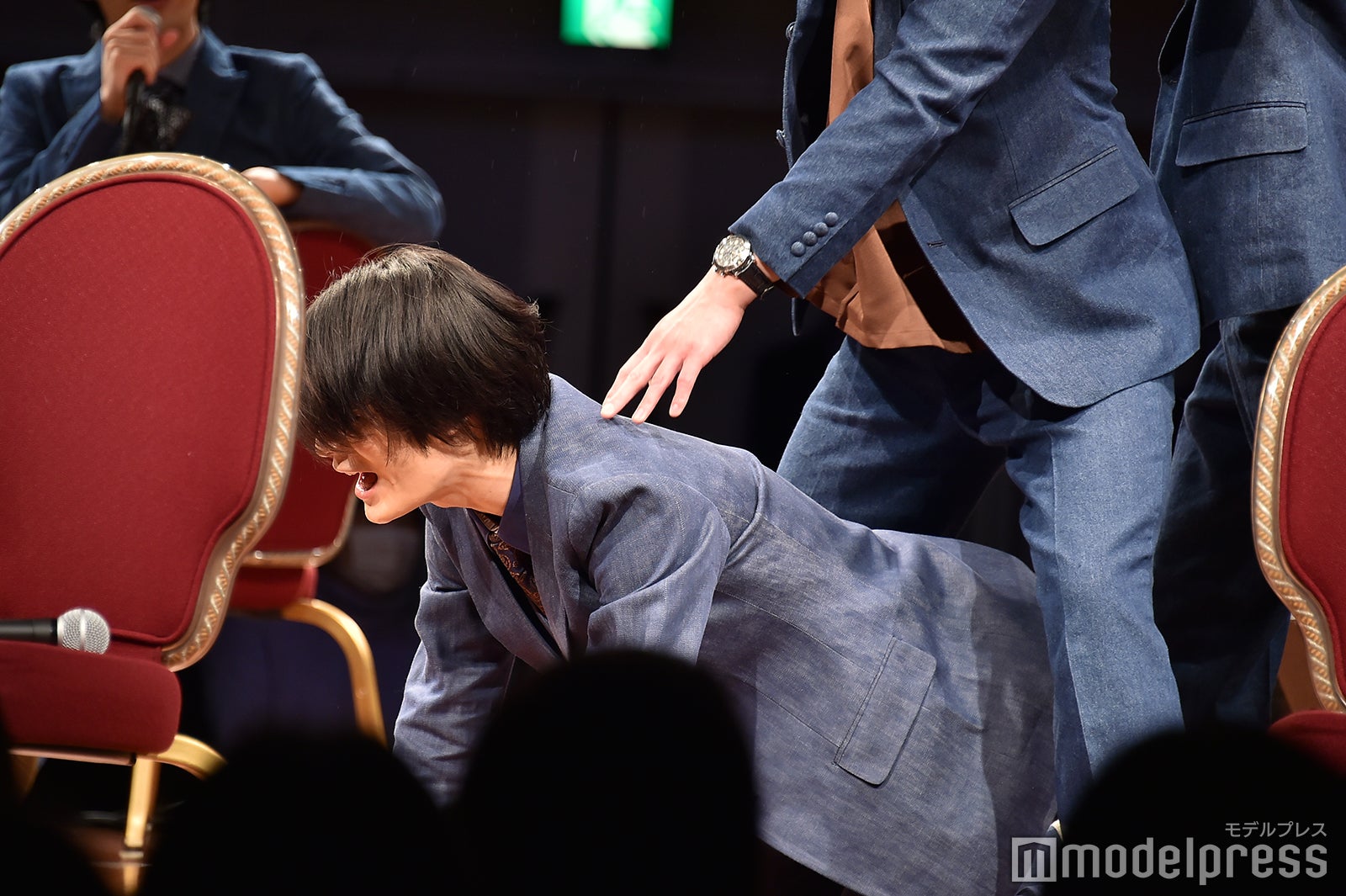 「早くして！」と叫ぶ塩野瑛久／男劇団 青山表参道X「ENDLESS REPEATERS —エンドレスリピーターズ—」DVD発売記念イベント （C）モデルプレス