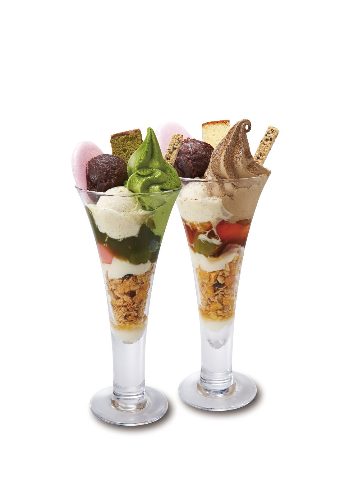 かわりばんこパフェ1,047円／画像提供：株式会社 プロントコーポレーション