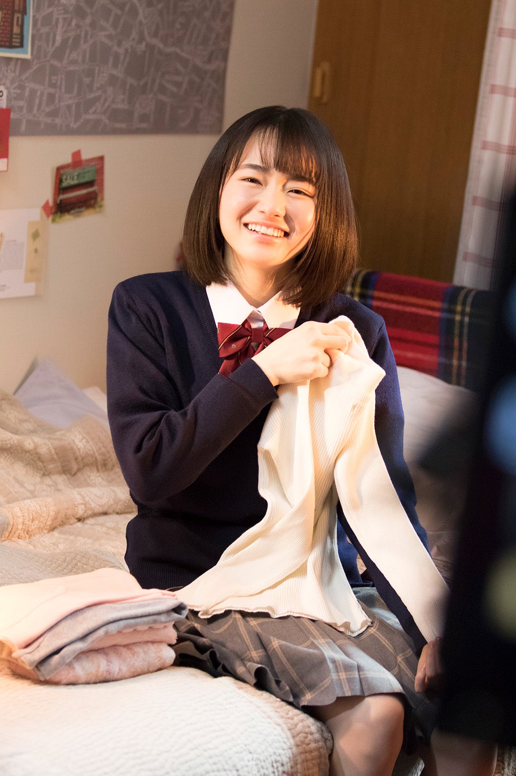 山田杏奈／新CMメイキングカット（提供画像）