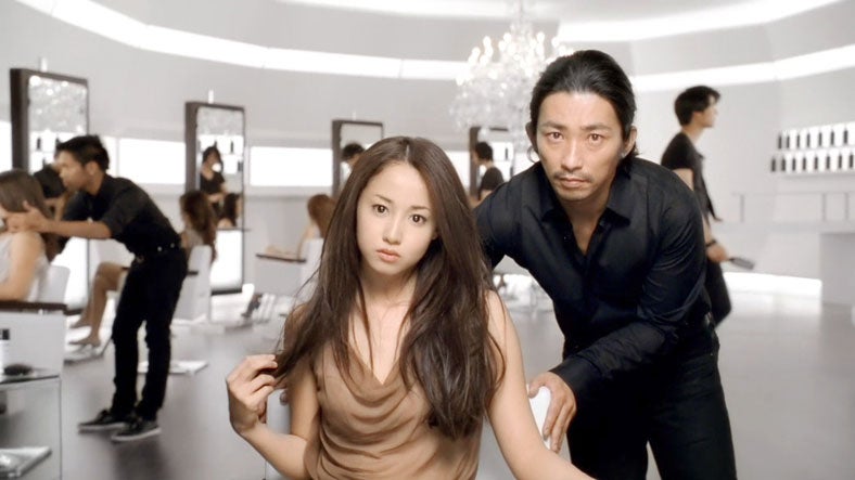 沢尻エリカ、時枝弘明／「洗い流さないトリートメント誕生」篇