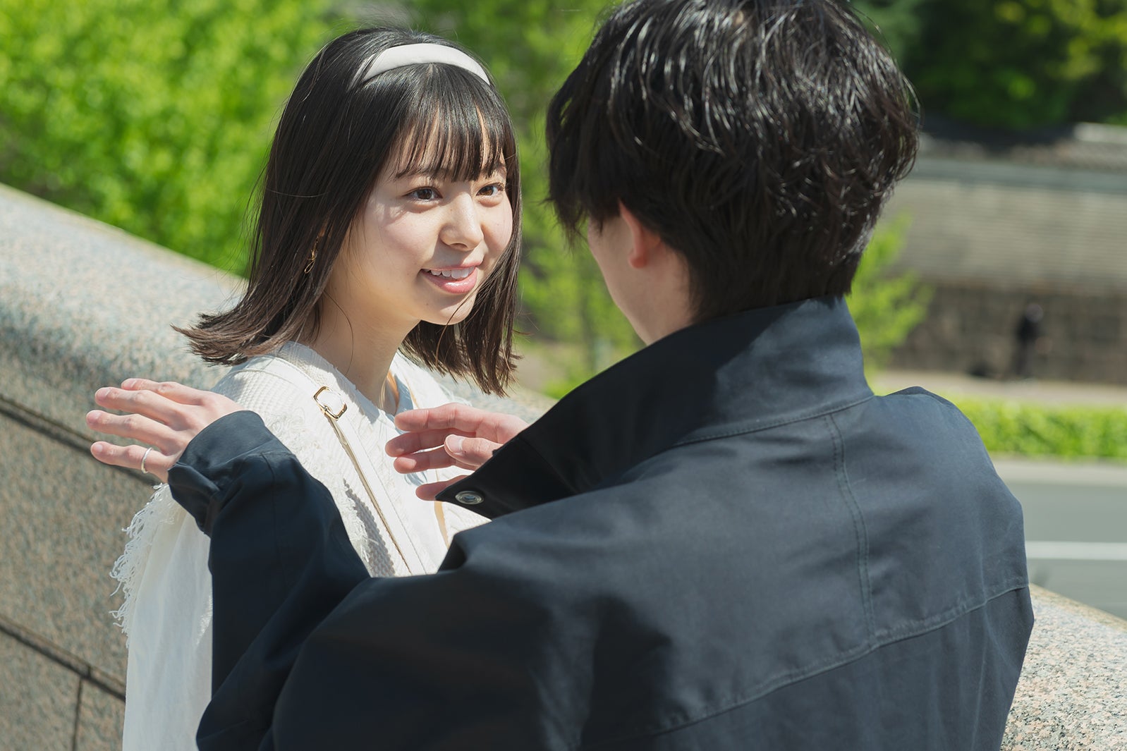 吉田伶香、綱啓永「恋とオオカミには騙されない」第12話より（C）AbemaTV, Inc.