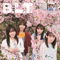 「B.L.T.2021年4月号」通常版（3月24日発売）表紙：菅井友香、土生瑞穂、渡辺梨加、小池美波（提供写真）