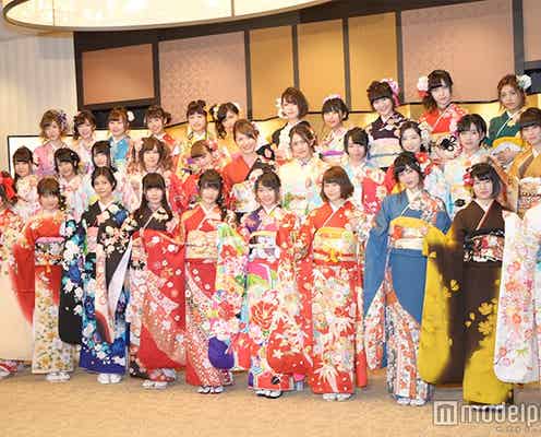 入山杏奈、木崎ゆりあらAKB48グループ新成人32人、艶やか振袖姿お披露目<全メンバー抱負コメント>