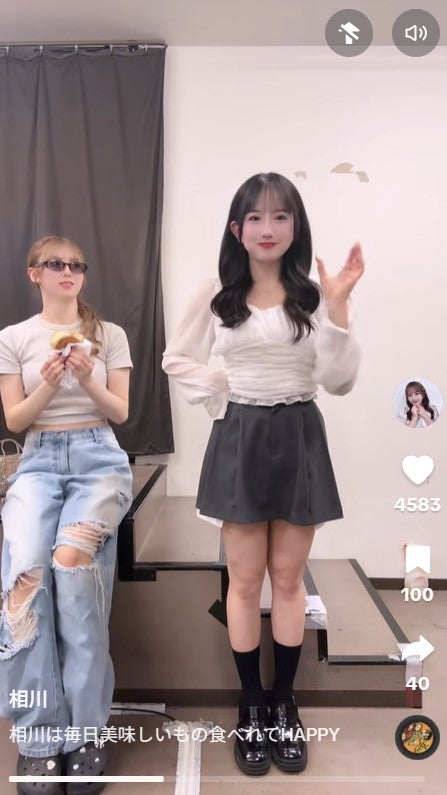 相川暖花TikTokより