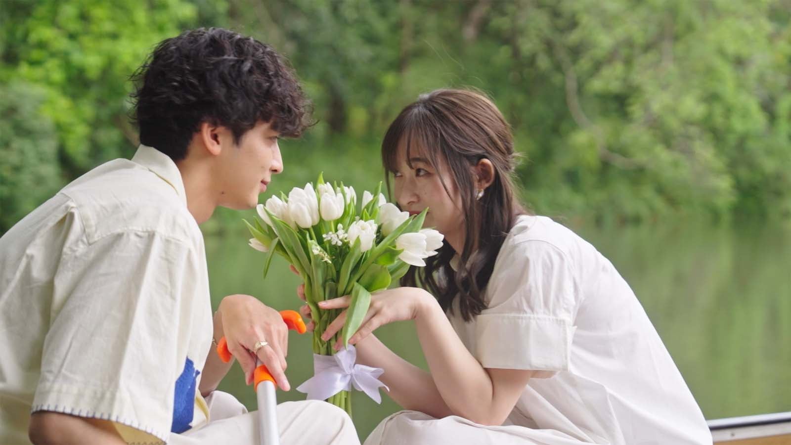 高崎凌、海津雪乃「LOVE CATCHER Japan」第2話より（C）CJ ENM CO., LTD. All Rights Reserved（C）AbemaTV,Inc.