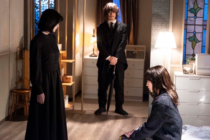 松本若菜、斎藤工、永野芽郁「君が心をくれたから」第3話より(C)フジテレビ