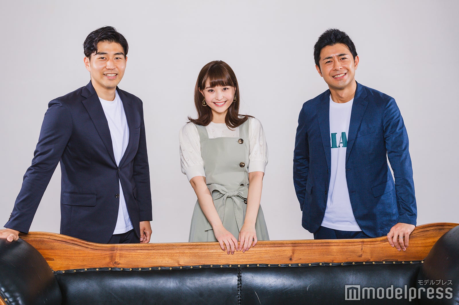 内野泰輔アナウンサー、渡邊渚アナウンサー、榎並大二郎アナウンサー、 （C）モデルプレス