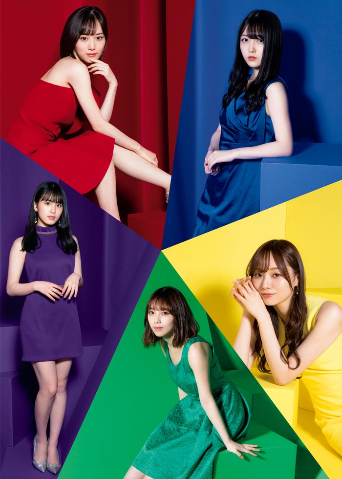 乃木坂46(左上から時計回りに)山下美月、久保史緒里、梅澤美波、与田祐希、大園桃子(提供写真)