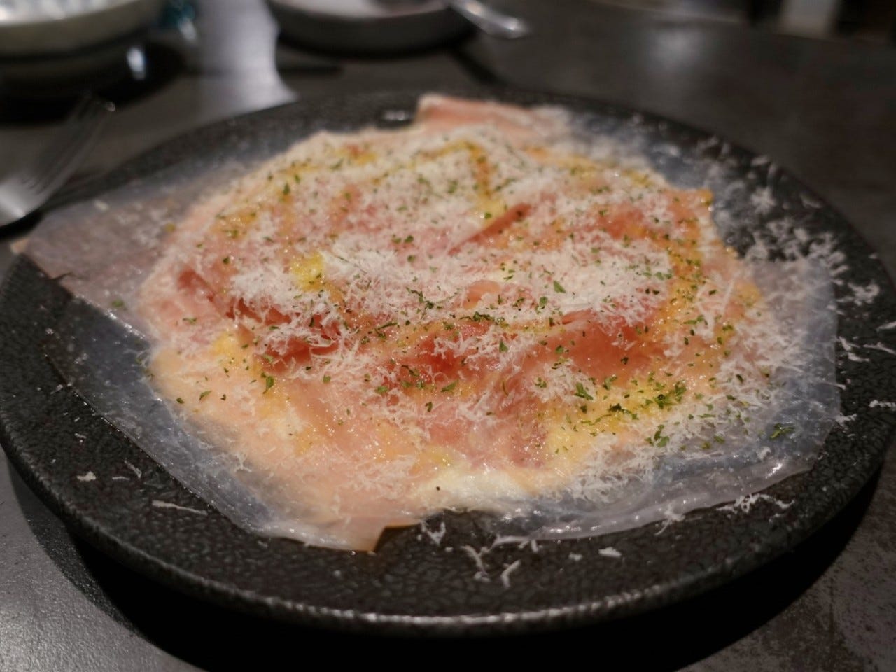 生ハムとチーズのニョッキ