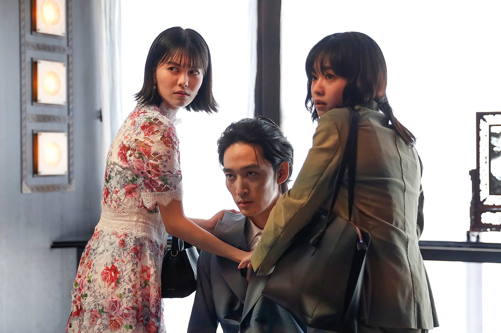 志田彩良、上杉柊平、吉柳咲良「マル秘の密子さん」第7話より（C）日本テレビ