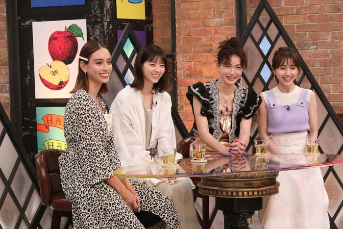 滝沢カレン、西野七瀬、長谷川京子、田中みな実(C)カンテレ