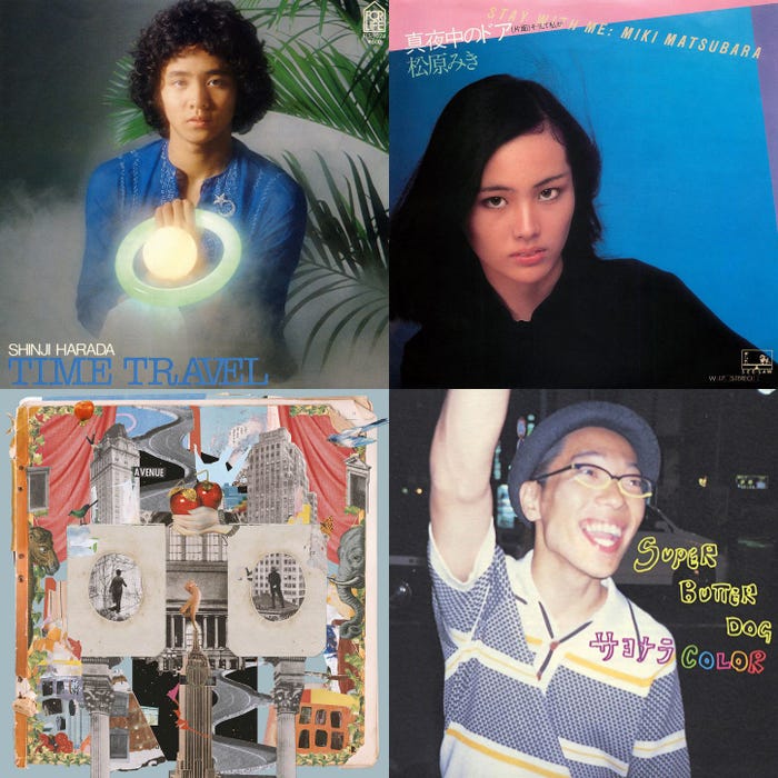 カバー曲ジャケ写(上段左から)『タイム・トラベル』『真夜中のドア~stay with me』(下段左から)『堕天』『サヨナラCOLOR』(提供写真)