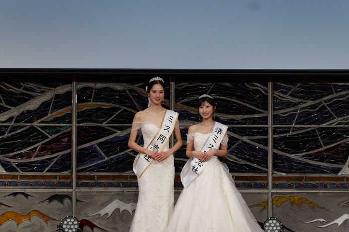 木村桜子さん、檜山叶果さん「ミスキャンパス同志社2024」より(提供写真)