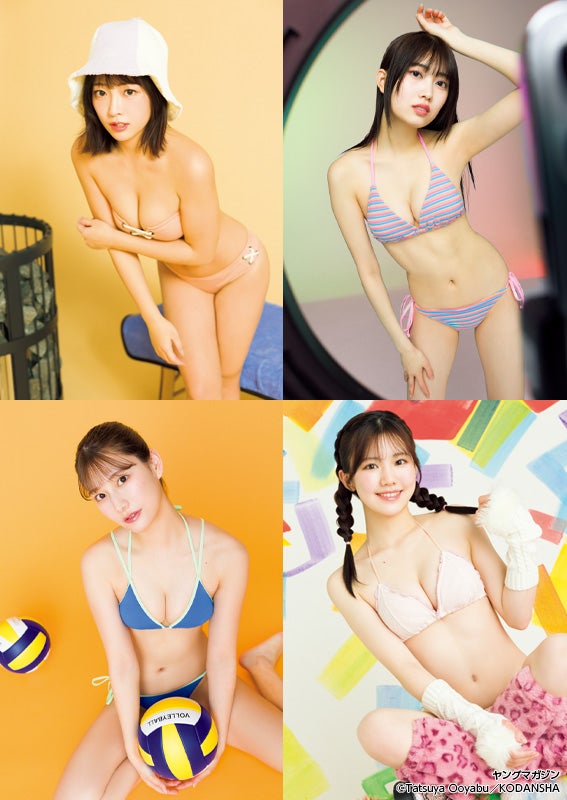 金谷みひろ・神川さあや・佐野実咲・榎本凛、ビキニ姿で抜群スタイル際立つ