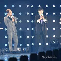 （左から）トレンディエンジェル（たかし、斎藤司）、吉沢亮、田中みな実（C）モデルプレス