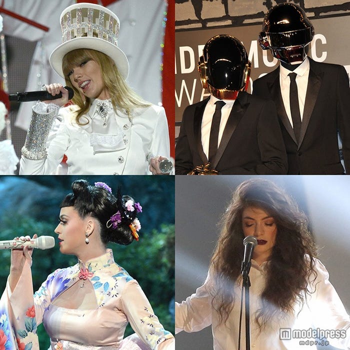 テイラー・スウィフト、ダフトパンク、ケイティ・ペリー、ロード