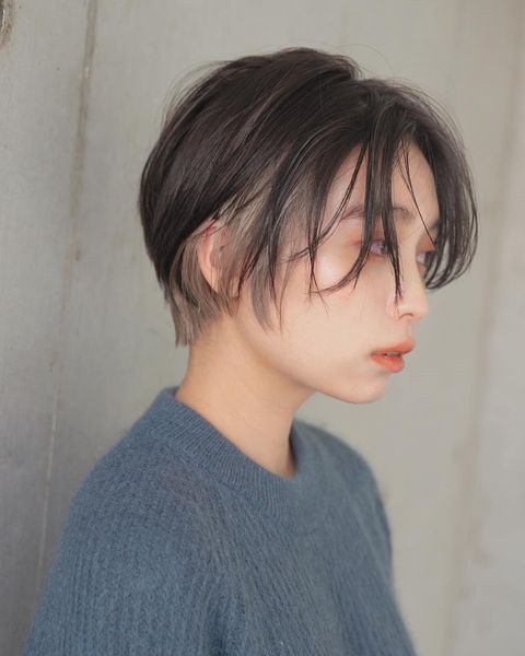 インナーカラー ショートヘア特集 グッと垢抜けて大人かわいいが叶うヘアカタログ モデルプレス