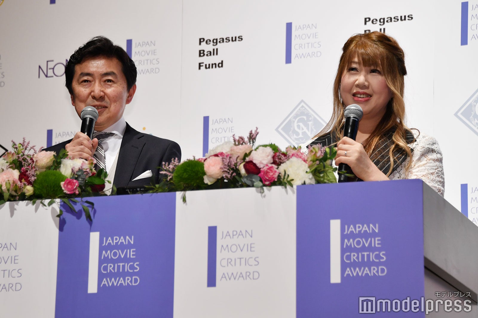 笠井信輔、茅原ますみ（C）モデルプレス