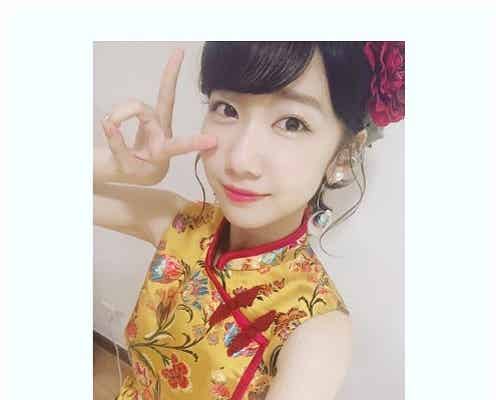 柏木由紀“チャイナ風”衣装の自撮りショットにファン悶絶「天使」「尊い」