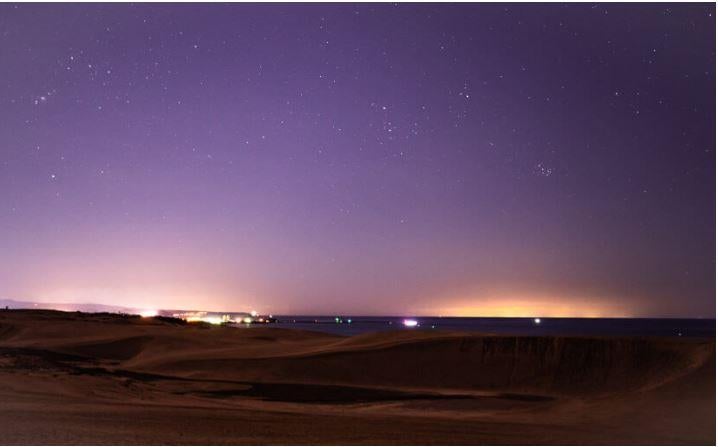 “星取県”の幻想的な星空 （提供写真）