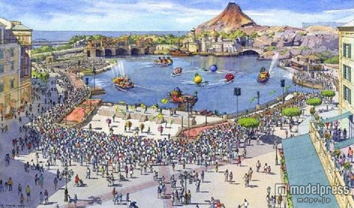 ショー鑑賞エリアの再整備の例(イメージ)(C)Disney