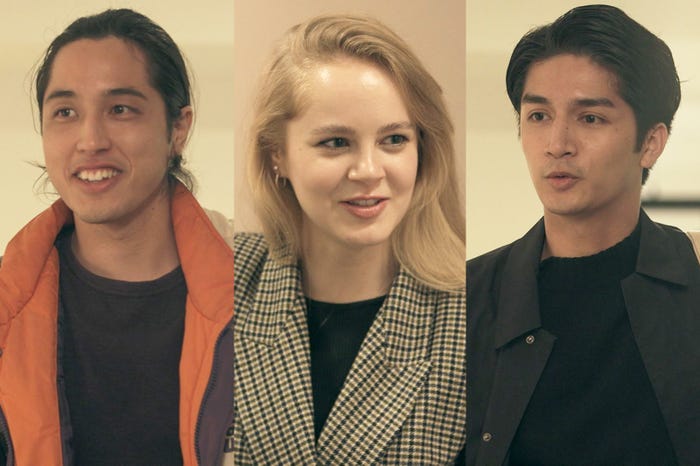 新メンバーの小林快、ビビ(ラズドゥミナ・ヴィオレッタ)、トパス・ジョンキンバルー(C)フジテレビ/イースト・エンタテインメント