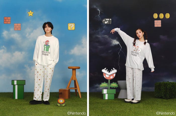 稲葉友、藤田ニコル「SUPER MARIO meets GELATO PIQUE」第4弾コレクション(提供写真)