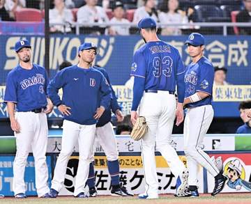 中日3連敗 先発マラーが六回途中3失点で4敗目 打線は田中のタイムリーによる1点のみ