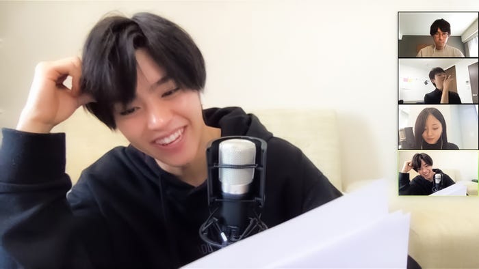 醍醐虎汰朗/収録の様子(提供写真)