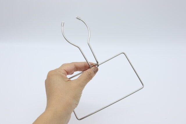 蛇口につけるステンレス水切りネットホルダー