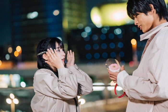 齊藤なぎさ、柊太朗「花束とオオカミちゃんには騙されない」ABEMAプレミアム限定企画第一夜(C)AbemaTV, Inc.