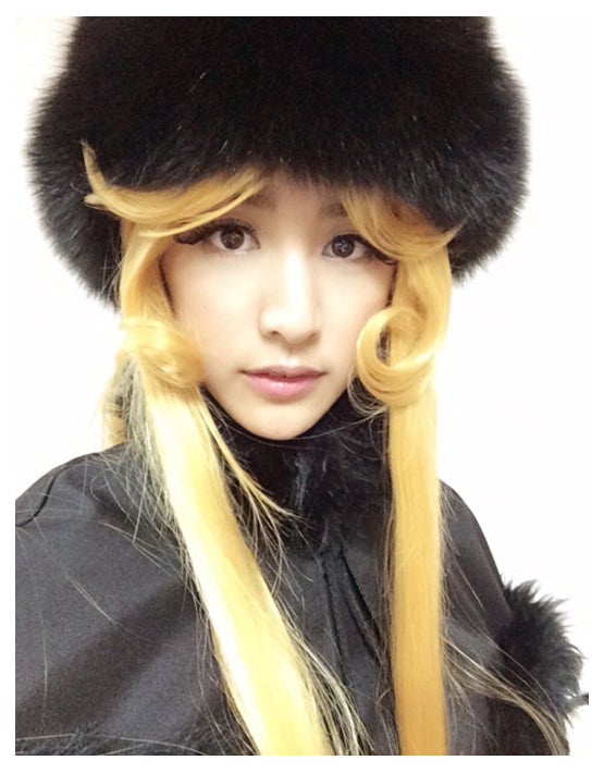 ドラマ「アオイホノオ」でメーテルのコスプレを披露した山本美月／山本美月オフィシャルブログ（LINE）より