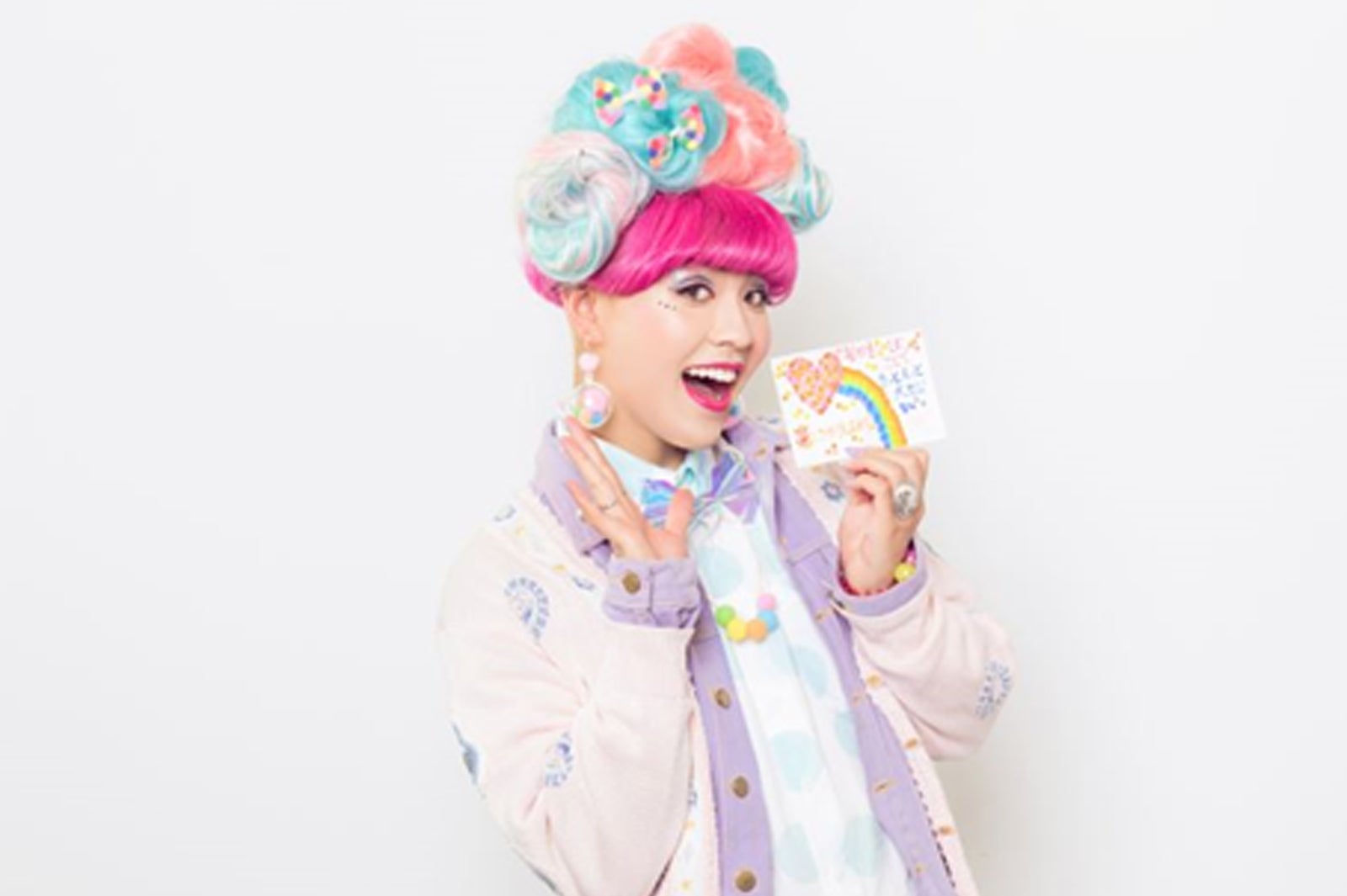 出来上がったメッセージカードに大満足