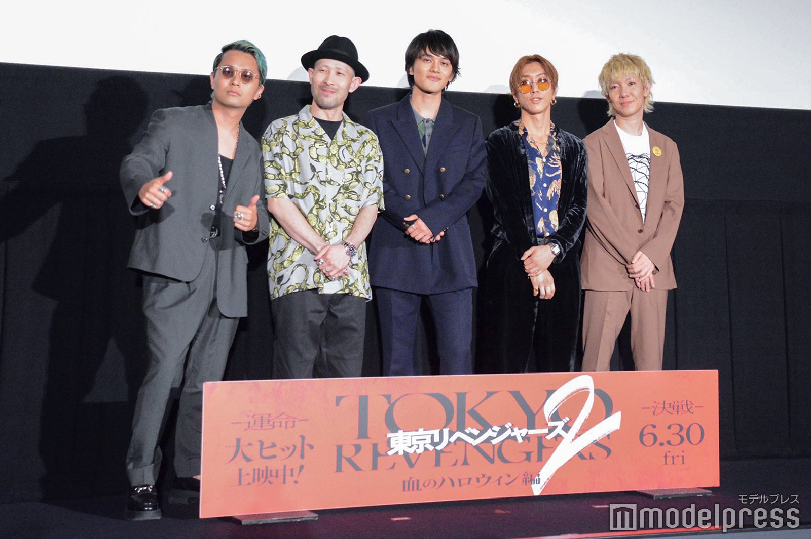 （左から）上杉研太、藤原“34才”広明、北村匠海、渋谷龍太、柳沢亮太（C）モデルプレス