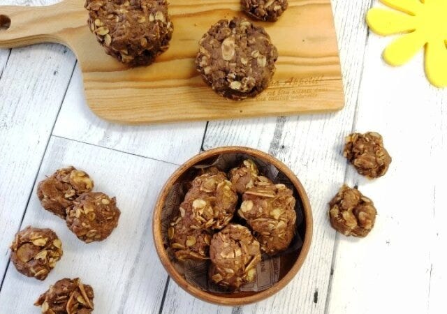 オートミールとナッツのチョコドロップクッキー