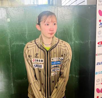 卓球 早田ひなが準決勝敗退に悔し涙も「新たな一歩を踏み出せた」 世界選手権団体戦銀メダルからの再出発